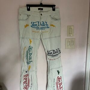 Von Dutch Women's Multi-Color Graphic Jeans